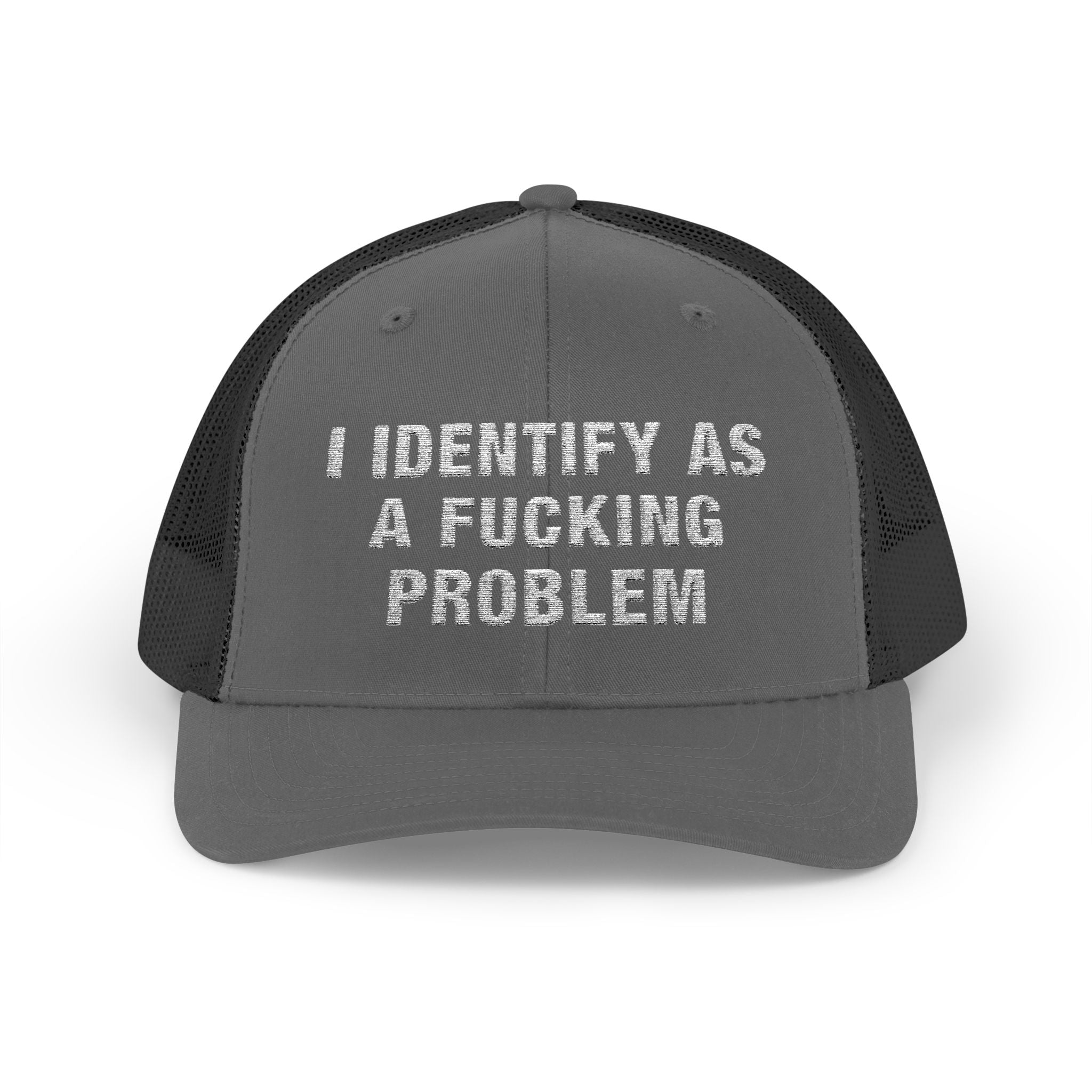 Problematic Identity Snapback Trucker Cap