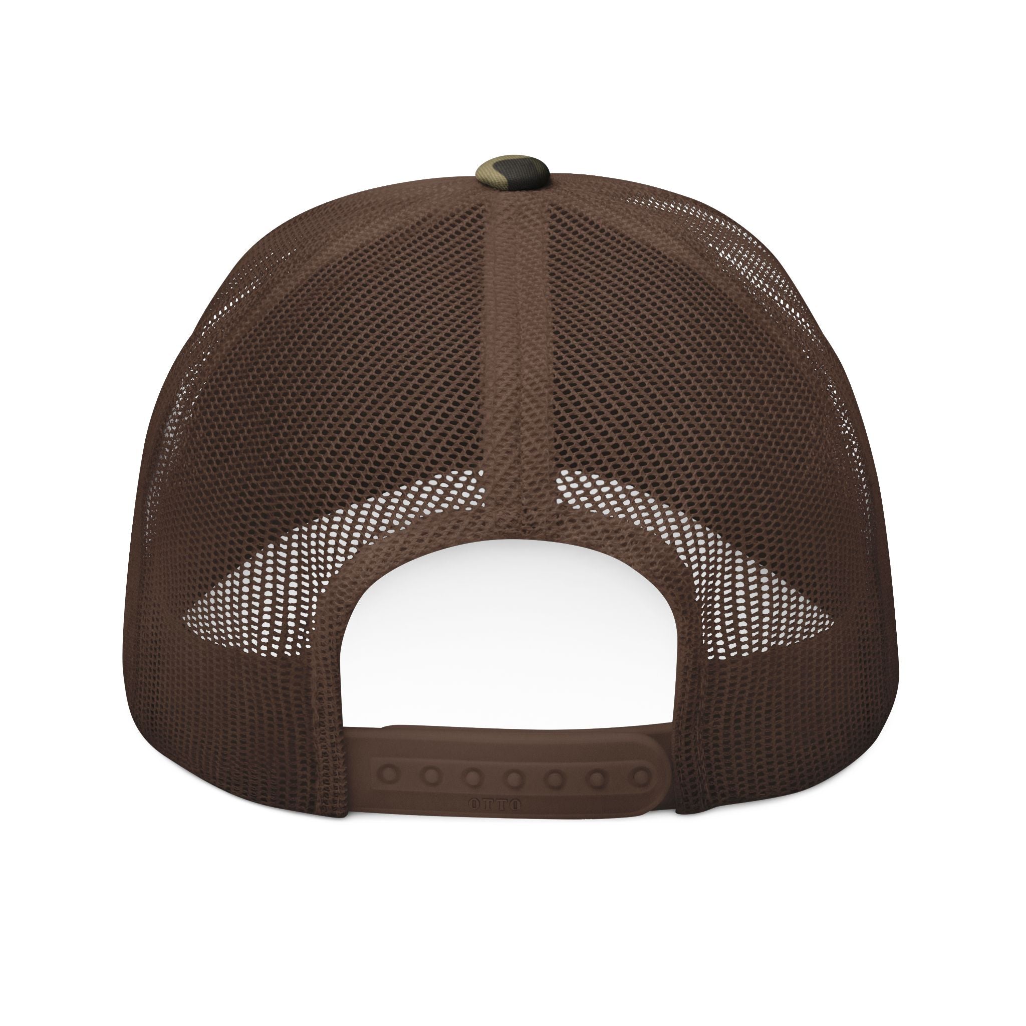 Problematic Identity Camouflage Trucker Hat