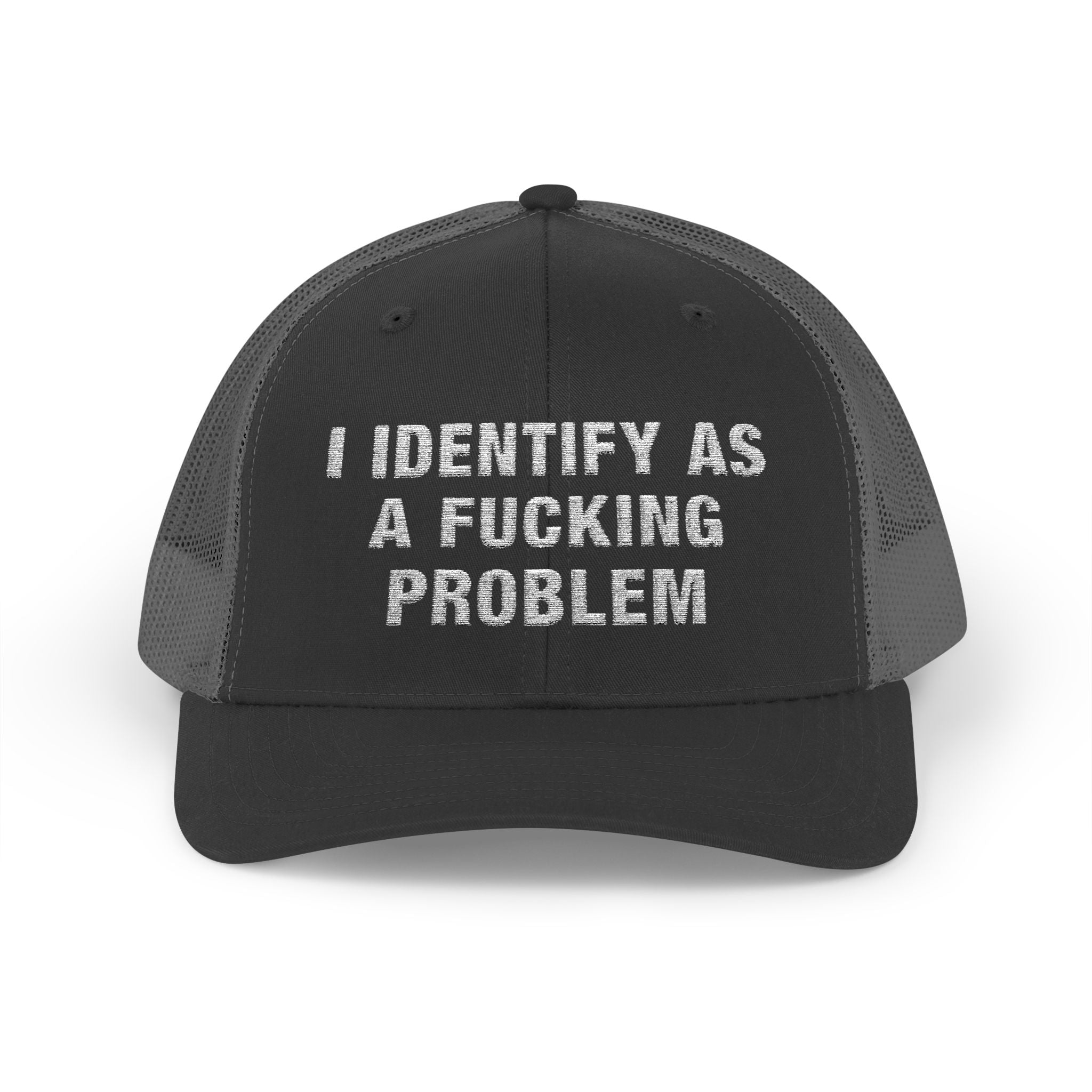 Problematic Identity Snapback Trucker Cap