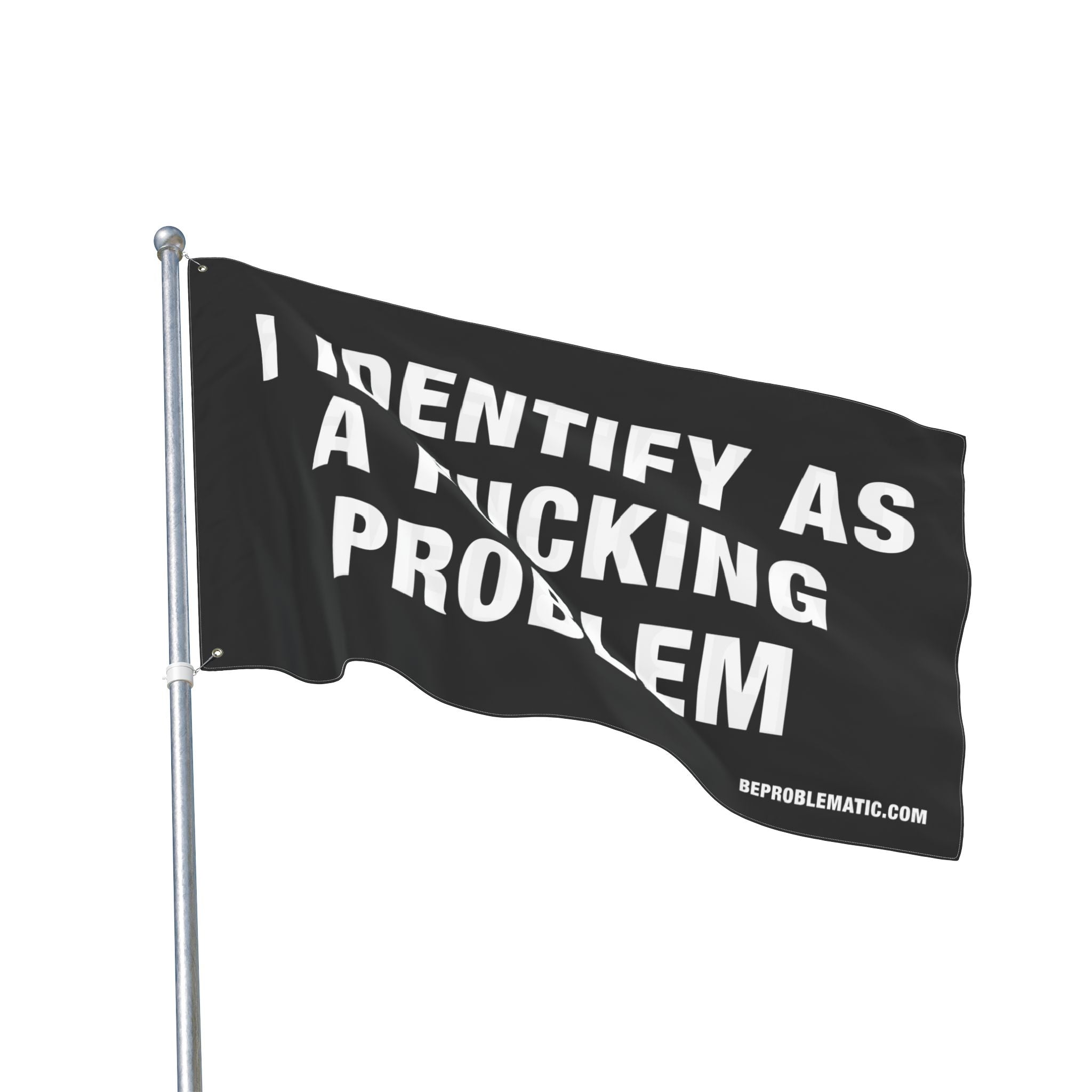 Problematic Identity Double-Sided Flag