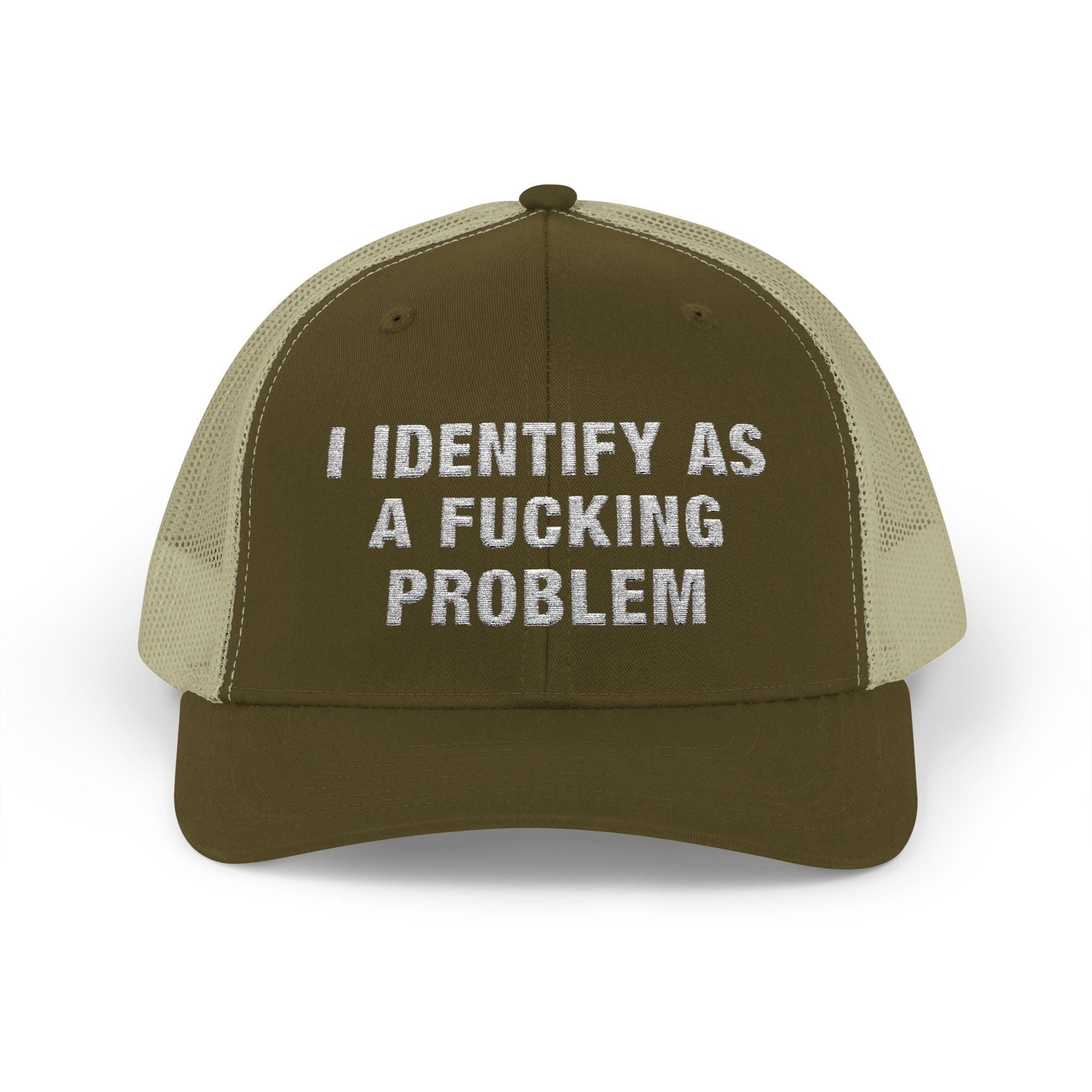 Problematic Identity Snapback Trucker Cap