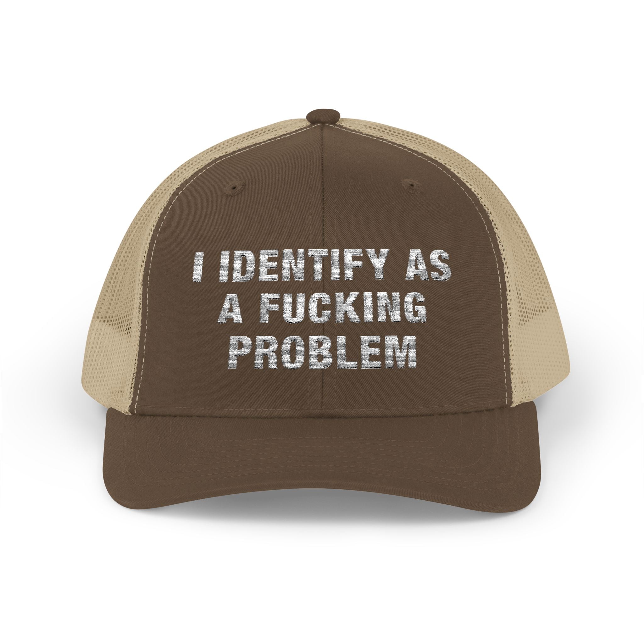 Problematic Identity Snapback Trucker Cap