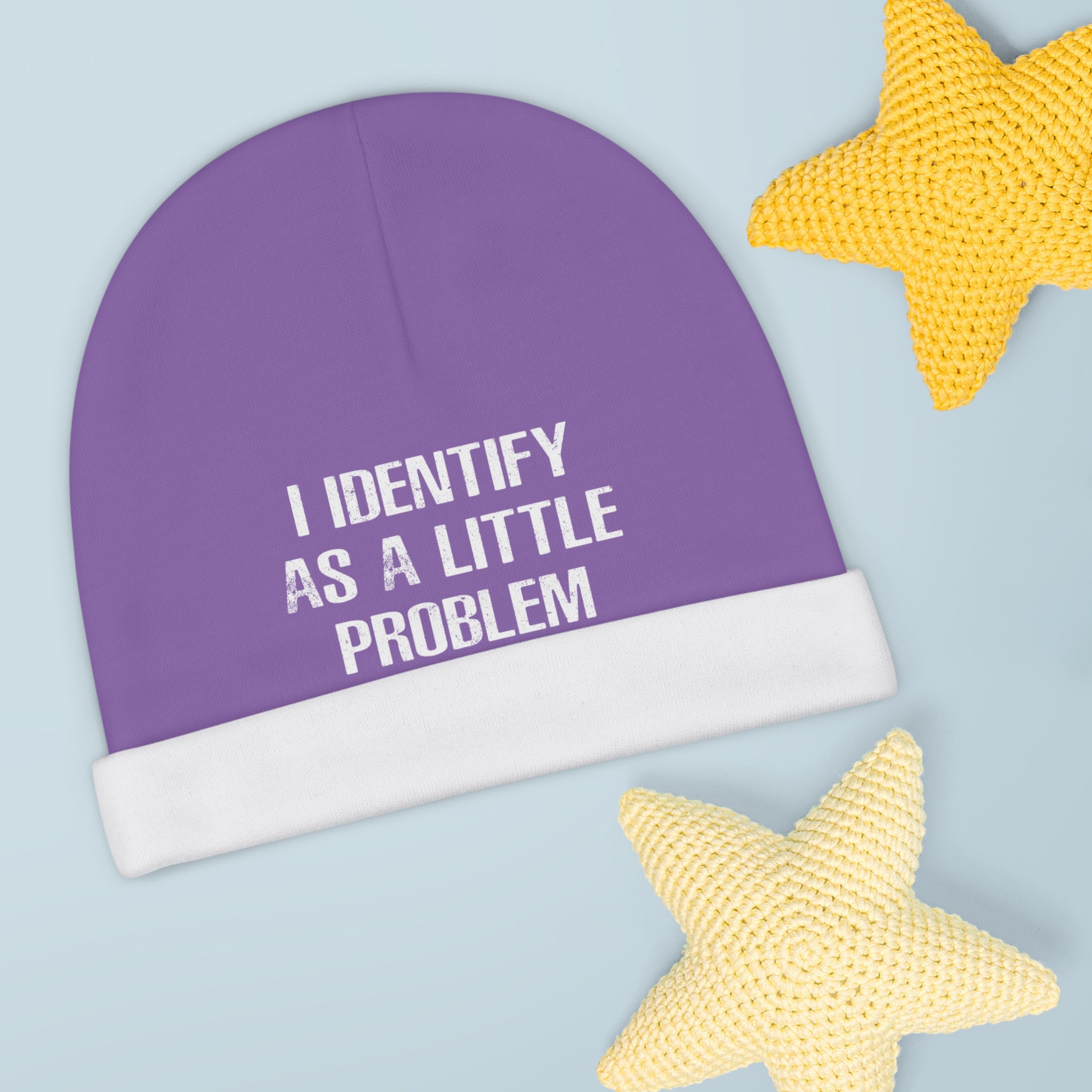Problematic Identity Baby Beanie - Purple