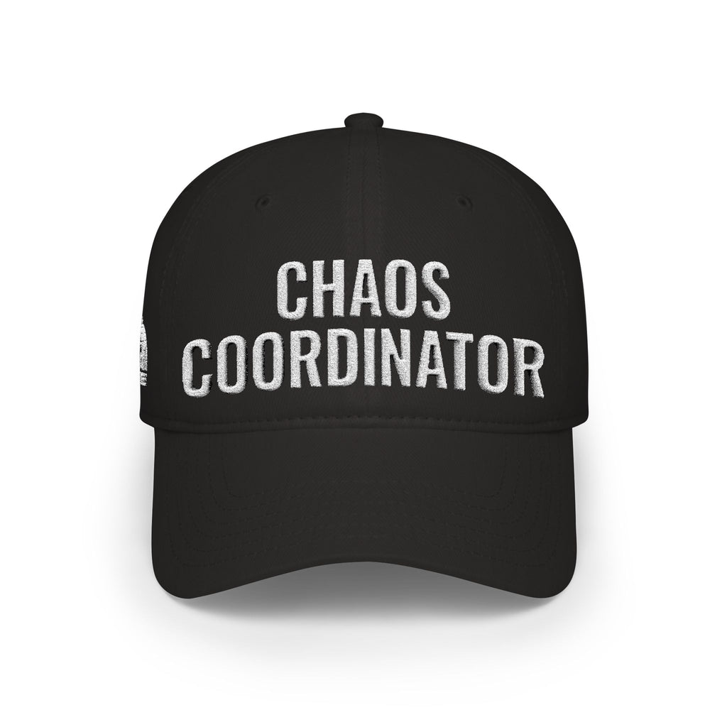 Chaos Coordinator Low Profile Baseball Cap — Embroidered "Chaos Coordinator" Hat