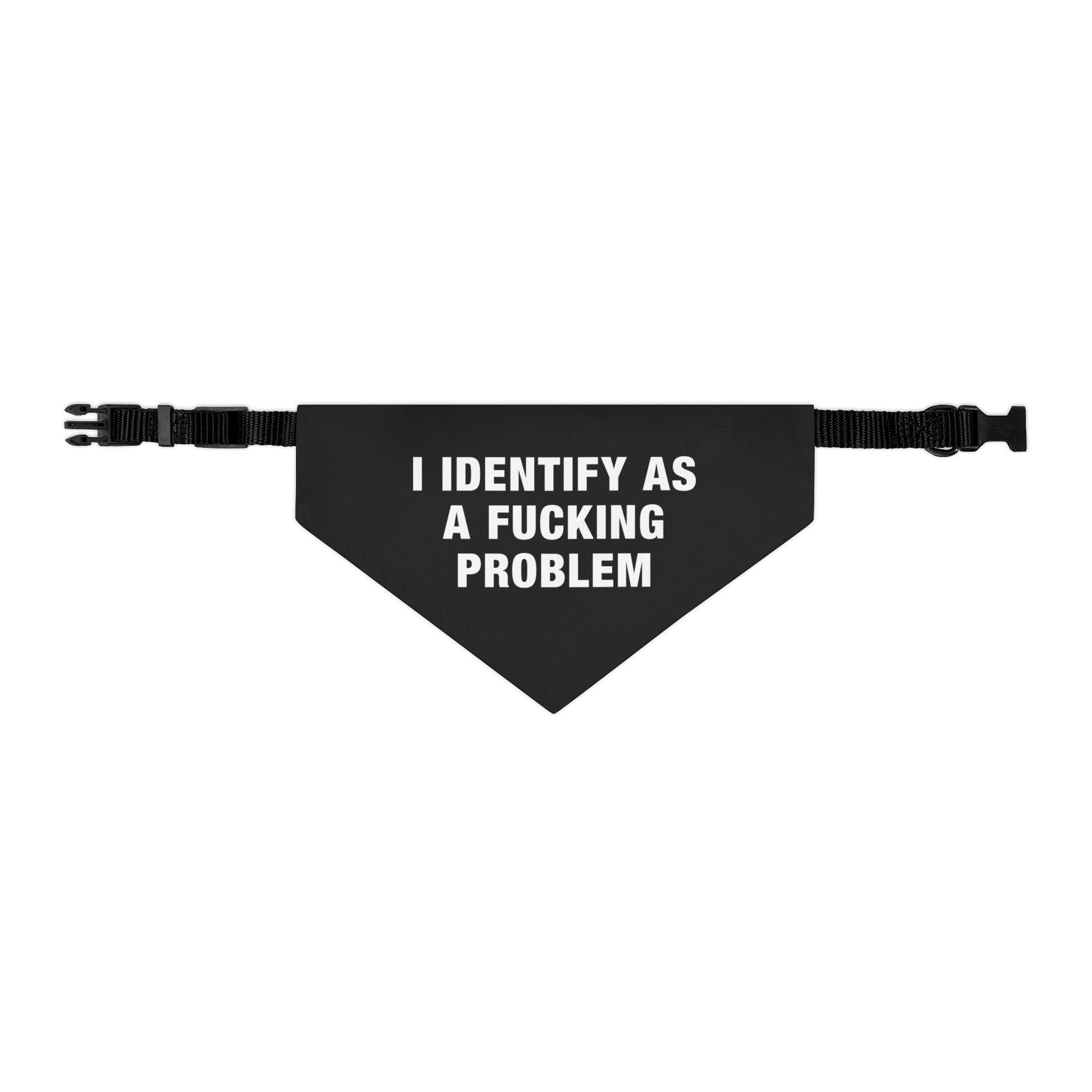 Problematic Identity Pet Bandana Collar