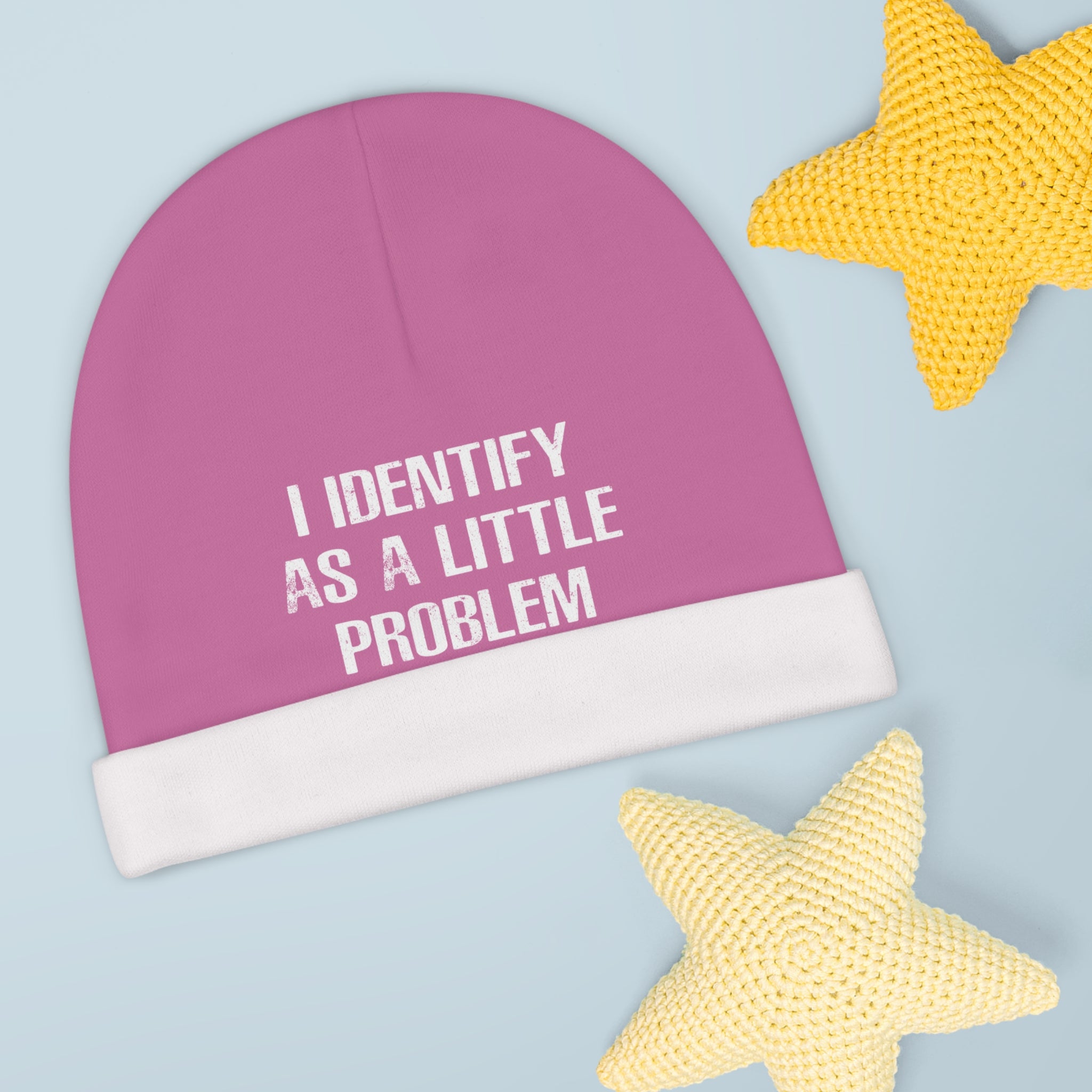 Problematic Identity Baby Beanie - Pink
